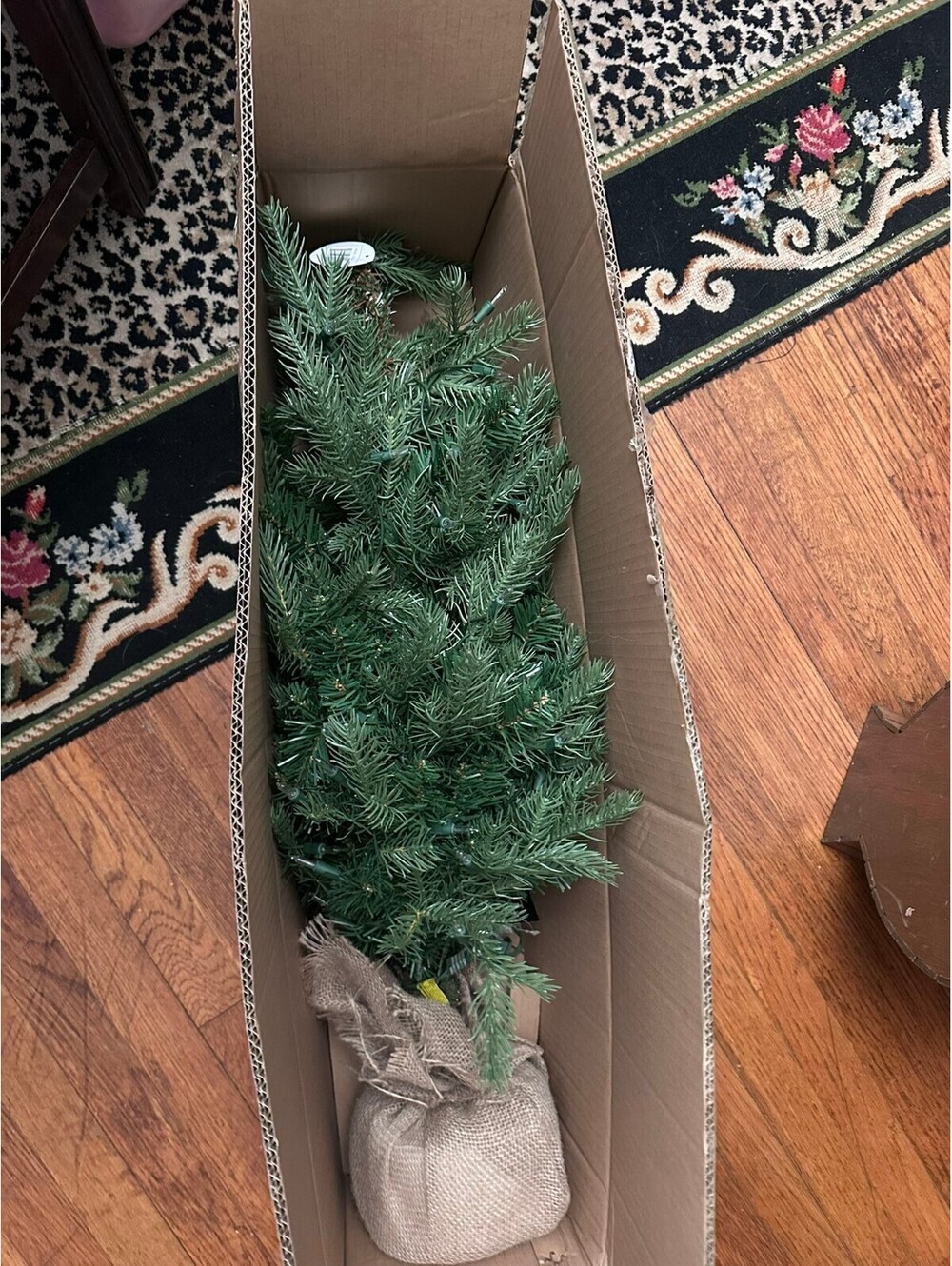 3 ft. Pre-Lit Nordic Spruce Tree with Clear Lights